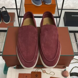 Loro Piana Summer Walk Loafer Men Dried Red (R0DV)