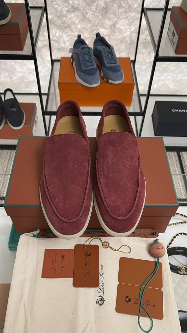 Loro Piana Summer Walk Loafer Men Dried Red (R0DV)