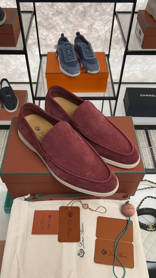 Loro Piana Summer Walk Loafer Men Dried Red (R0DV)