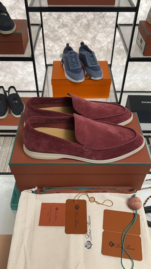 Loro Piana Summer Walk Loafer Men Dried Red (R0DV)