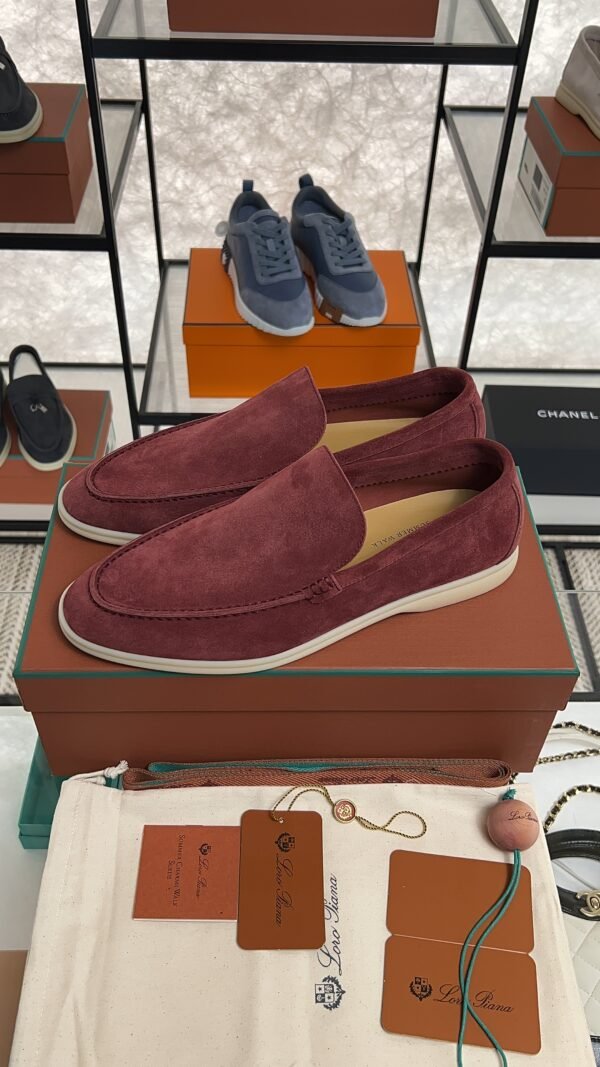 Loro Piana Summer Walk Loafer Men Dried Red (R0DV)