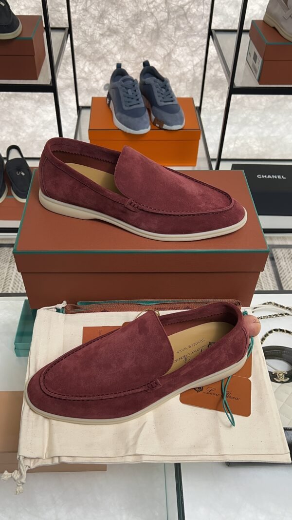 Loro Piana Summer Walk Loafer Men Dried Red (R0DV)