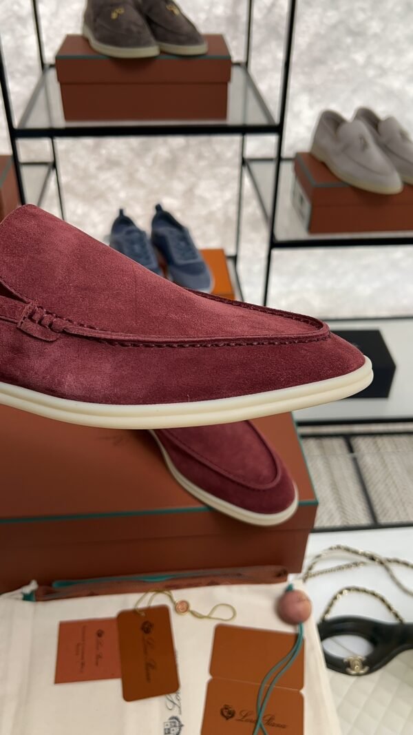 Loro Piana Summer Walk Loafer Men Dried Red (R0DV)