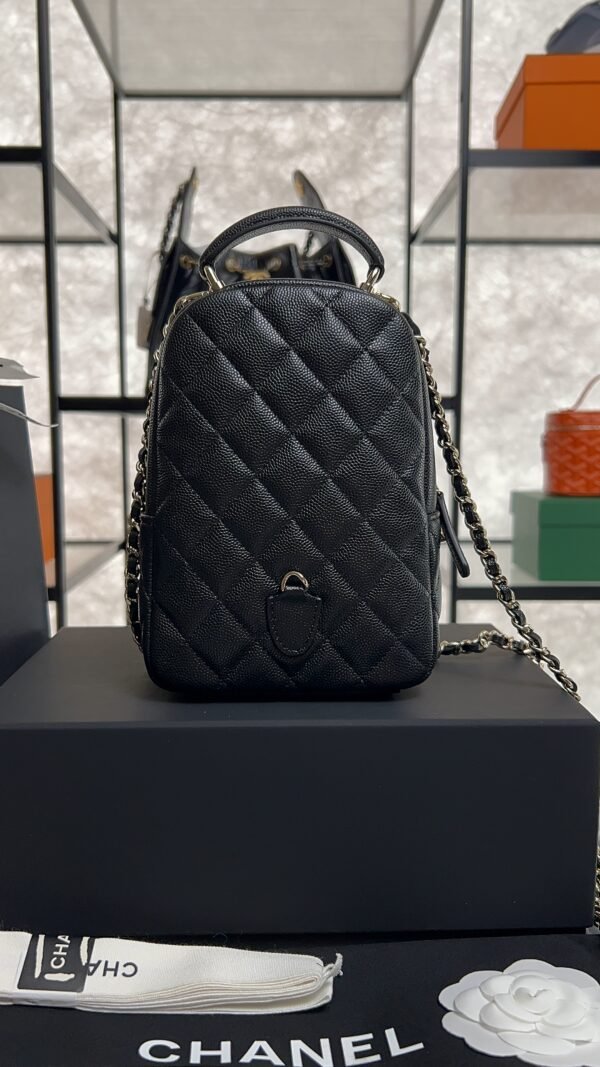Chanel Mini Black Caviar Classic Backpack