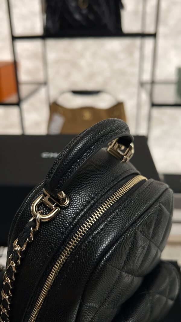 Chanel Mini Black Caviar Classic Backpack