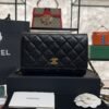 Chanel Caviar Quilted CC Turnlock Wallet On Chain WOC Black