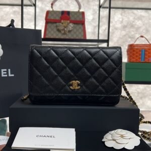 2025_11_19_17_21_IMG_8750 Chanel Caviar Quilted CC Turnlock Wallet On Chain WOC Black