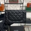Chanel Caviar Quilted CC Turnlock Wallet On Chain WOC Black