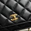 Chanel Caviar Quilted CC Turnlock Wallet On Chain WOC Black