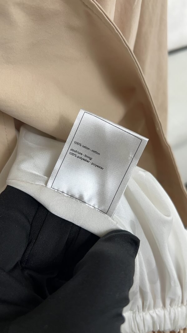 Chanel Water-Reveal Logo Jacket — Beige