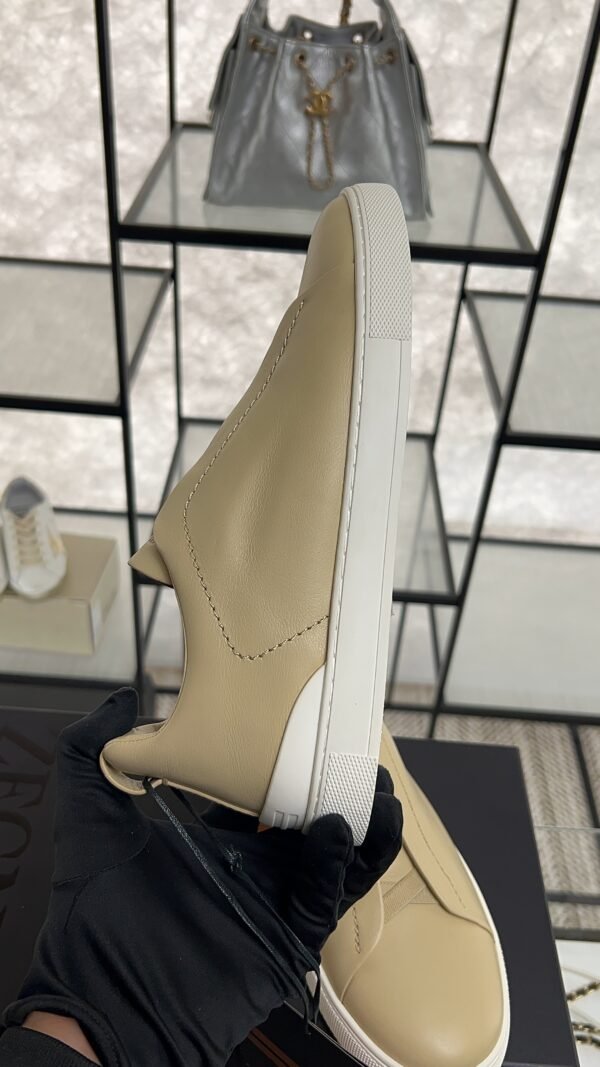 Zegna Triple Stitch Sneakers Men Light beige
