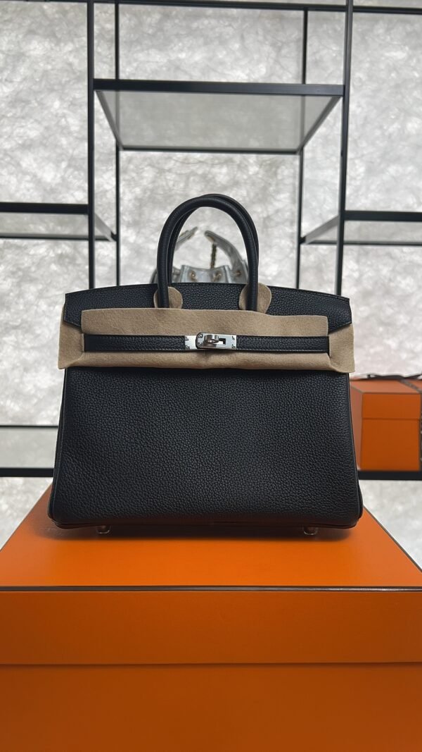 Hermes Birkin 25 Black Togo Palladium Hardware