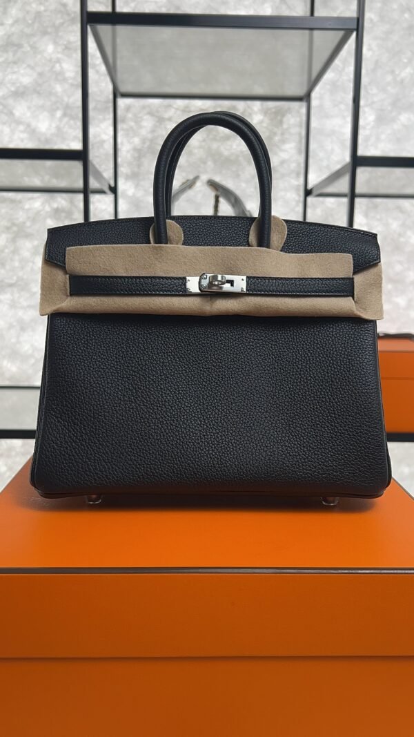 Hermes Birkin 25 Black Togo Palladium Hardware