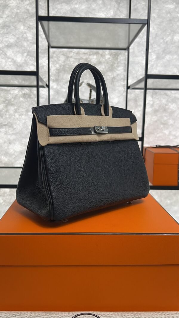 Hermes Birkin 25 Black Togo Palladium Hardware