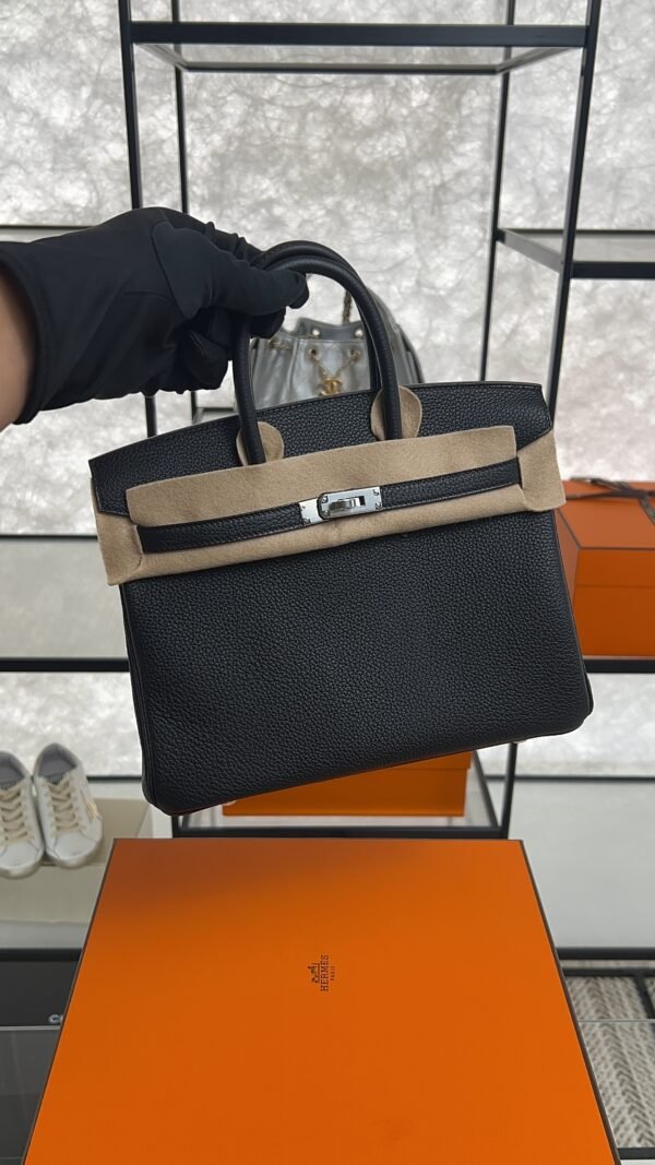 Hermes Birkin 25 Black Togo Palladium Hardware