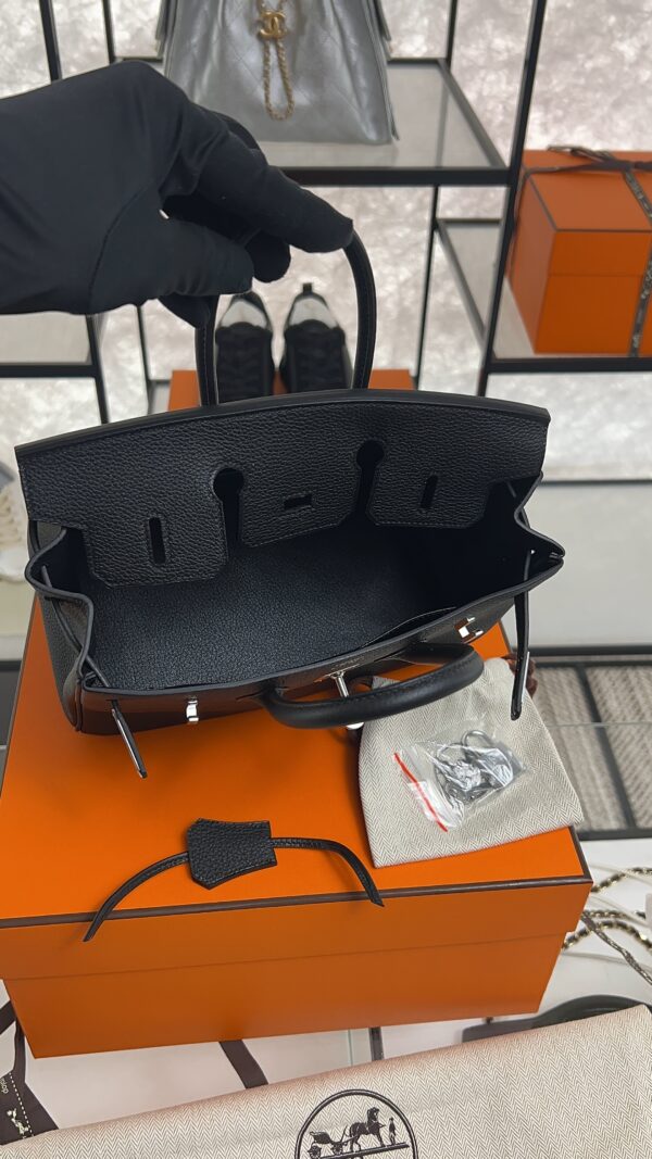 Hermes Birkin 25 Black Togo Palladium Hardware
