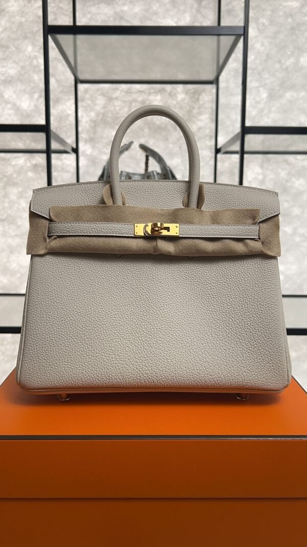 Hermès Birkin 25 Gris Perle Togo With Gold Hardware
