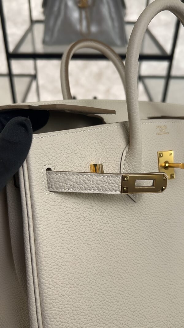 Hermès Birkin 25 Gris Perle Togo With Gold Hardware