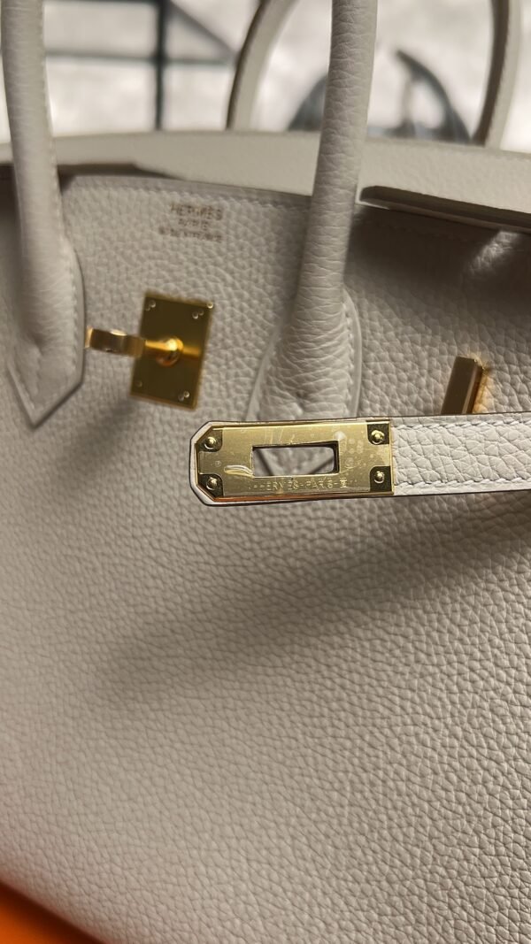 Hermès Birkin 25 Gris Perle Togo With Gold Hardware