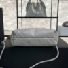 CHANEL 22 Mini Handbag Shiny Calfskin & Gold-Tone Metal Light gray