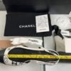 Chanel Printed Lambskin Cap Toe CC Slingback Pumps  Black White
