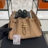 Chanel Caviar Quilted Mini  25 Handbag Beige