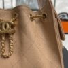 Chanel Caviar Quilted Mini  25 Handbag Beige