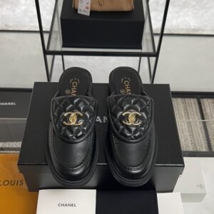 2026_03_05_14_47_IMG_0987 Chanel Lambskin Quilted CC Turnlock Mules Black