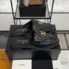 Chanel Lambskin Quilted CC Turnlock Mules  Black