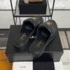 Chanel Lambskin Quilted CC Turnlock Mules  Black