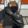 Chanel Lambskin Quilted CC Turnlock Mules  Black