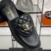 Chanel Lambskin Quilted CC Turnlock Mules  Black
