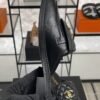 Chanel Lambskin Quilted CC Turnlock Mules  Black