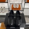 Chanel Lambskin Mary Jane Flats Black