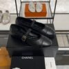 Chanel Lambskin Mary Jane Flats Black