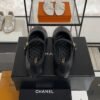 Chanel Lambskin Mary Jane Flats Black