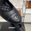 Chanel Lambskin Mary Jane Flats Black