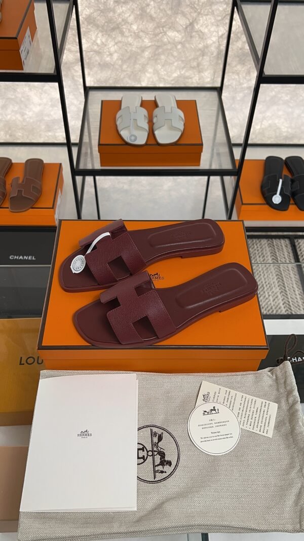 hermes oran sandlas rouge H