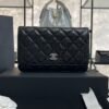 Chanel Caviar Quilted CC Turnlock Wallet On Chain WOC Black