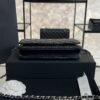 Chanel Caviar Quilted CC Turnlock Wallet On Chain WOC Black