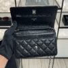 Chanel Caviar Quilted CC Turnlock Wallet On Chain WOC Black