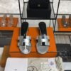 Hermès Sandals sandal gris argenté