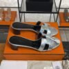 Hermès Sandals sandal gris argenté
