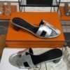 Hermès Sandals sandal gris argenté