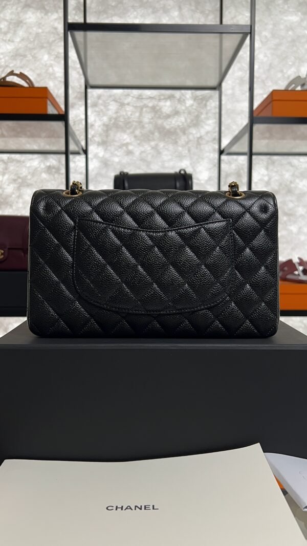 Chanel Classic 11.12 Handbag Grained Calfskin & Gold-Tone Metal Black