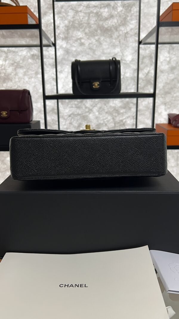Chanel Classic 11.12 Handbag Grained Calfskin & Gold-Tone Metal Black