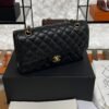 Chanel Classic 11.12 Handbag Grained Calfskin & Gold-Tone Metal Black