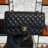 Chanel Classic 11.12 Handbag Grained Calfskin & Gold-Tone Metal Black
