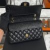 Chanel Classic 11.12 Handbag Grained Calfskin & Gold-Tone Metal Black