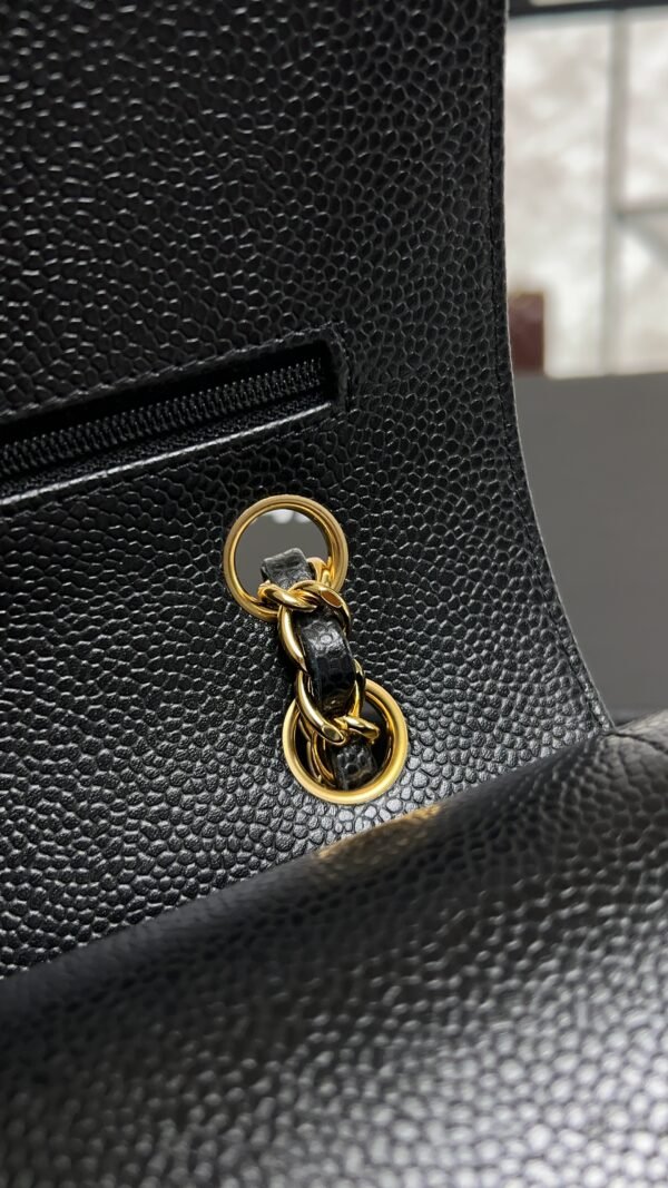 Chanel Classic 11.12 Handbag Grained Calfskin & Gold-Tone Metal Black